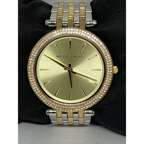 Michael Kors Darci MK3406 Womens Stainless Steel Analog Dial Quartz Watch VK407 - Picture 2 of 12